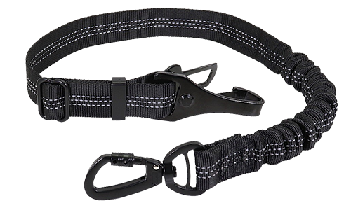 Reflekterende sikkerhetssele til hund for bruk i bil Reflekterende svart bilsikkerhetssele til hund, 55-65 cm lang med justerbar stropp og metallklips for trygg reise.