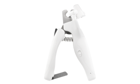 Negleklipper med LED for hund og katt Hvit LED-klotang for hunder med innebygd lys for presisjon, sikkerhetsbeskyttelse, skjult neglefil og ergonomisk håndtak.