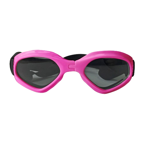 Stilige Hundesolbriller med UV-Beskyttelse Rosa hunde solbriller med UV-beskyttelse, mørke linser for øyevern og stilfullt design, perfekt for utendørs eventyr.