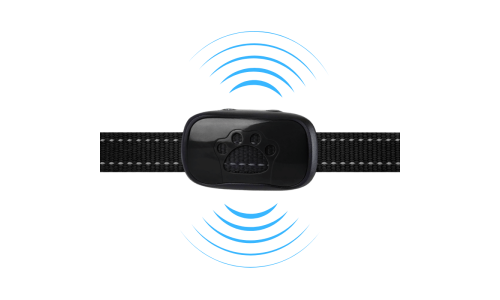 No-shock anti-bark id brikke hund med poterdesign, med lyd- og vibrasjonsdeteksjon for human bjeffekontroll.