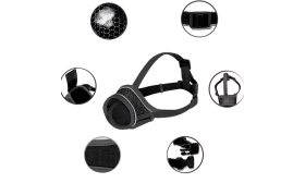 Justerbar, Reflekterende Munnkurv - puster og er behagelig Justerbar, Reflekterende Munnkurv - puster og er behagelig