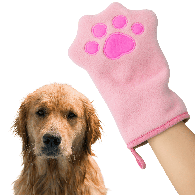 Mikrofiber Hundehåndkle i Vottform – Myk Tørkevott for Hunder og Katter