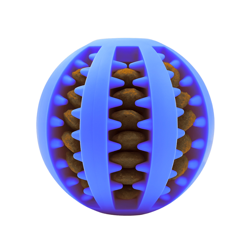 Interaktiv Hundeleke Ball – Gummileke med Godbitdispenser for Hunder