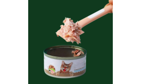 Silikonskje til dyrefôr med langt håndtak – Spatel for våtfôr til hund og katt