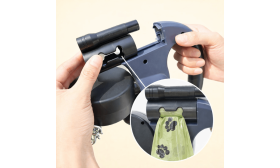 Flokefri uttrekkbar dobbel hundebånd med LED-lys – 3 m dobbelt bånd for to hunder