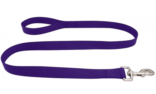 Viktig Slikesterk Hundebånd Lilla slitesterk nylon hundebånd, 120 cm, lett å rengjøre med sikker sølvlås for trygg feste av id brikke hund.