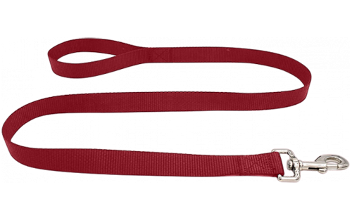 Viktig Slikesterk Hundebånd Rødt slitesterkt nylon hundebånd, 120 cm, lett å rengjøre med sikker sølvlås for trygg feste av id brikke hund.