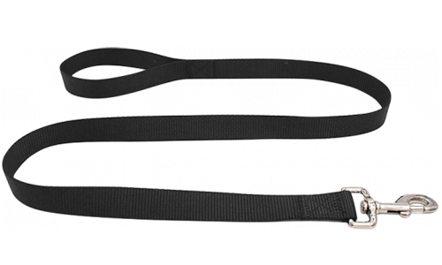 Viktig Slikesterk Hundebånd Svart slitesterk nylon hundebånd, 120 cm, lett å rengjøre med sikker sølvlås for trygg feste av id brikke hund.