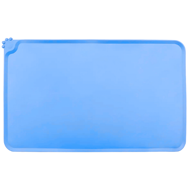 Vanntett Silikonmatte til Hund – Fôrmatte med Opphøyde Kanter for Matskål