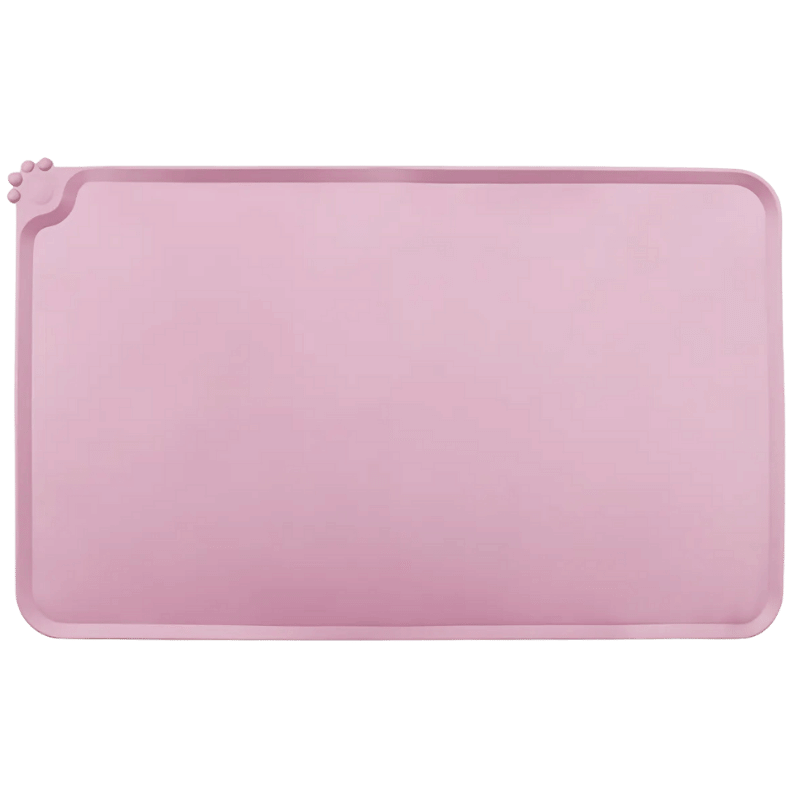 Vanntett Silikonmatte til Hund – Fôrmatte med Opphøyde Kanter for Matskål